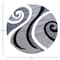 Flash Furniture Gray 8' x 8' Modern Plush Abstract Area Rug KP-RG952-88-GY-GG - alternate 3